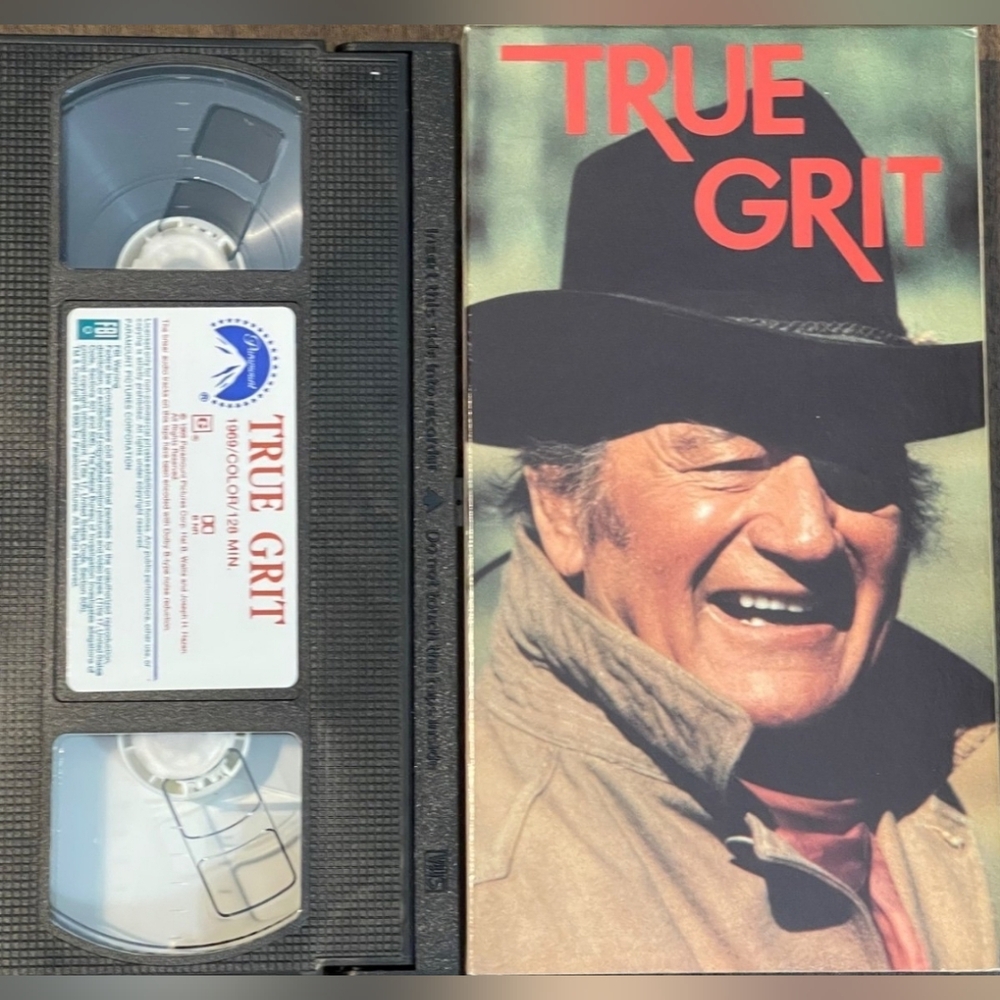 True Grit - VHS Tape - 1969 Movie - 1991 VHS Release - John Wayne